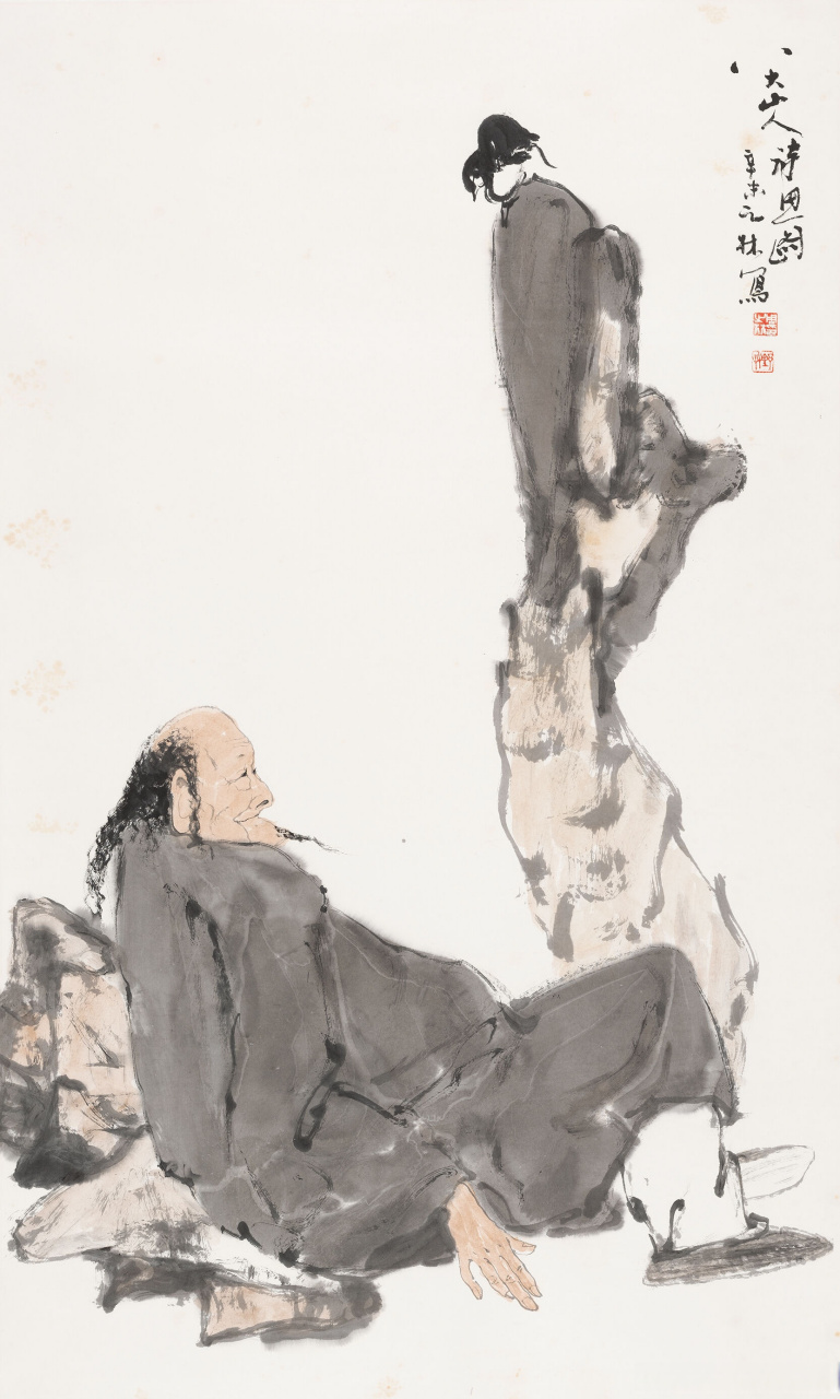 画家周之林人物画