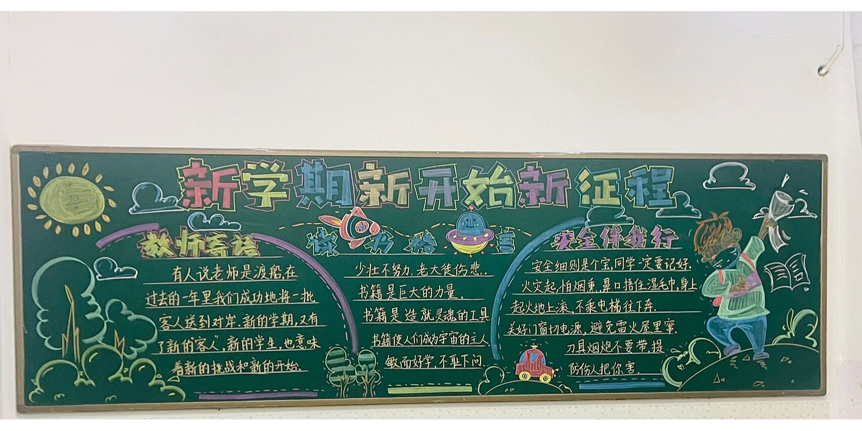 开学季黑板报