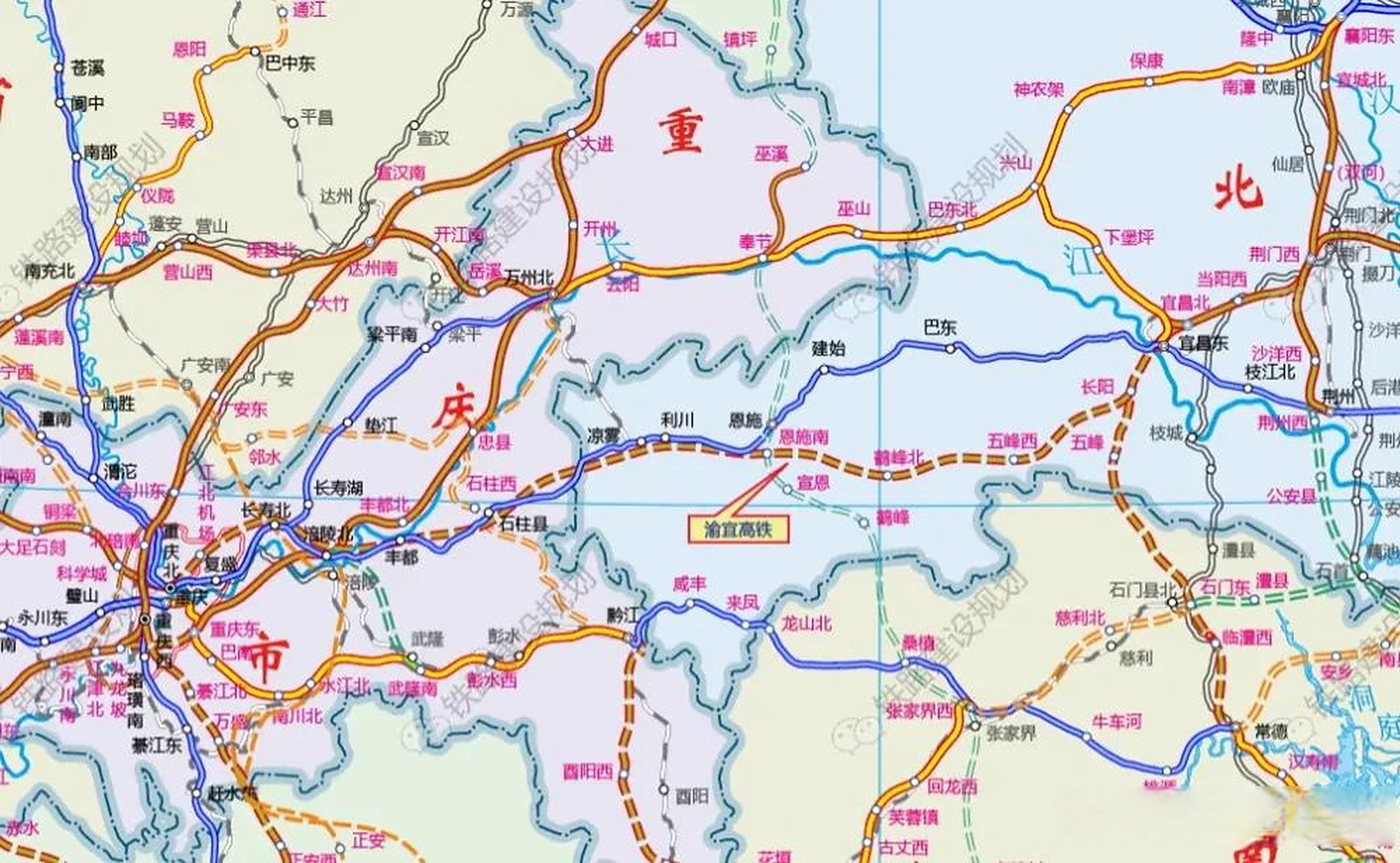 沿江高铁恩施段,又一条经过宣恩的高铁