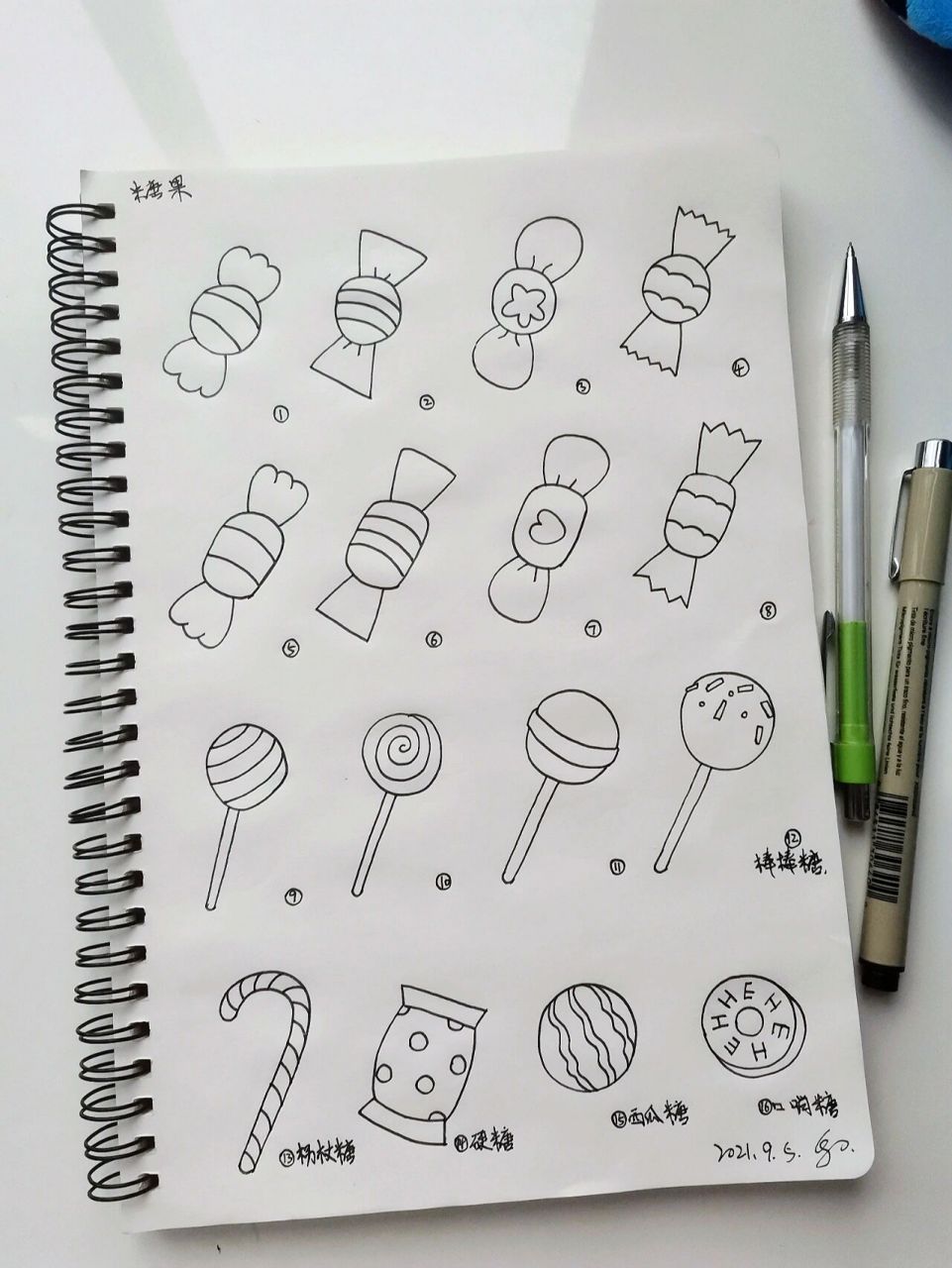 16种糖果简笔画画法-原创3 还记得小时候最喜欢吃糖了,我最喜欢的是