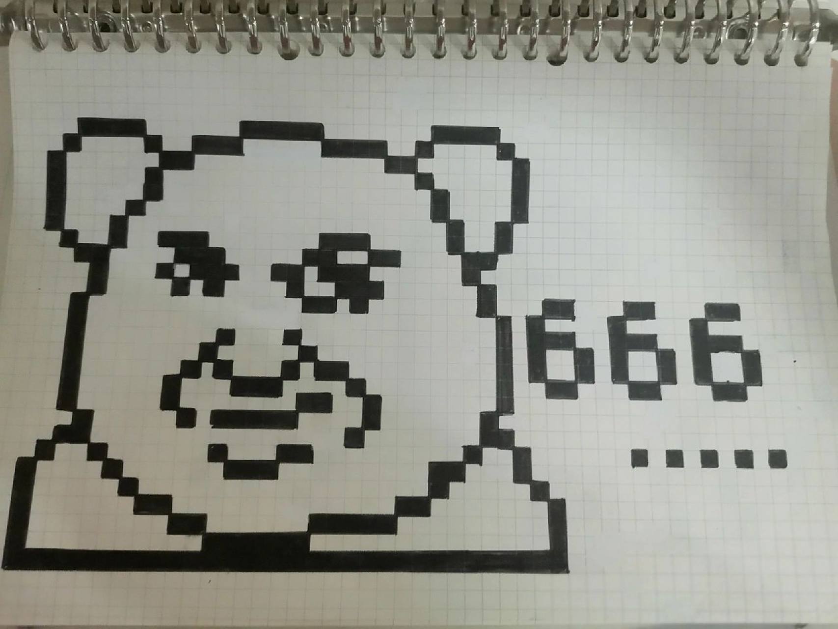 熊猫表情包像素画 哈哈哈,最近迷上了像素画,感觉好好玩