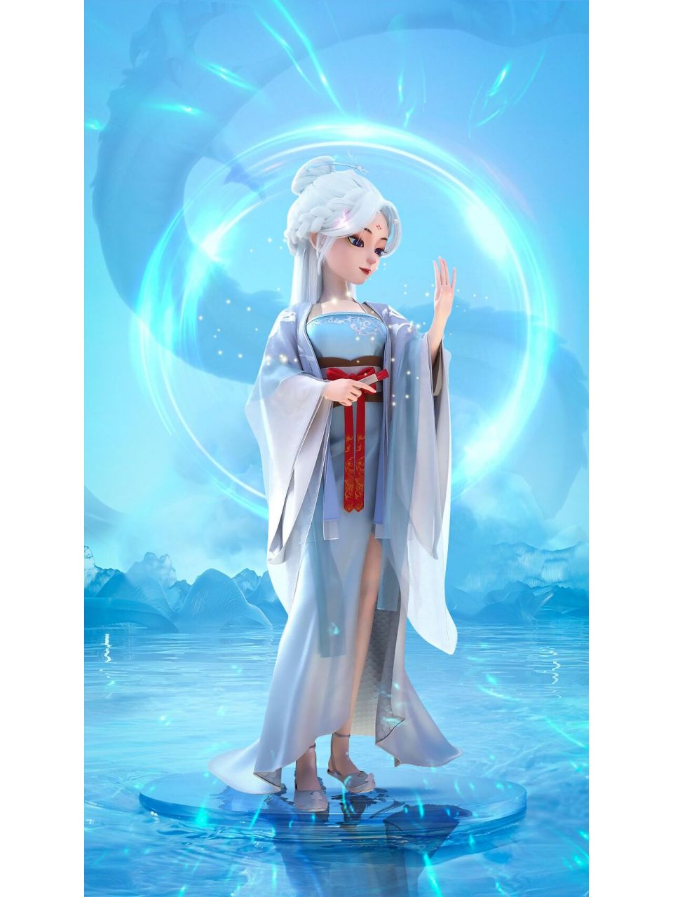 龙女辰辰高清壁纸|国漫女神|辰辰唯美风景照  百年难回头 往事如烟走