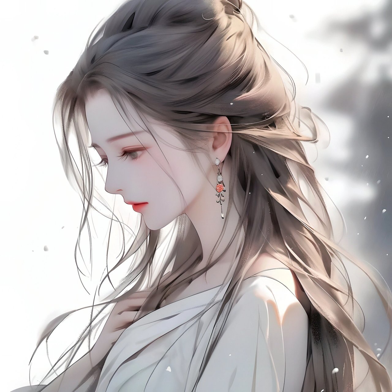 古风清冷美人头像