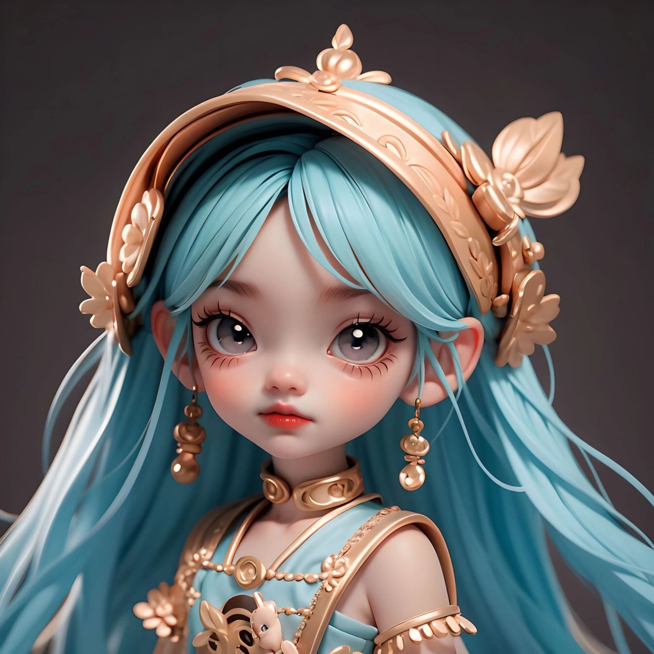 ai绘画超级可爱的q版3d人物优质头像抱走吧