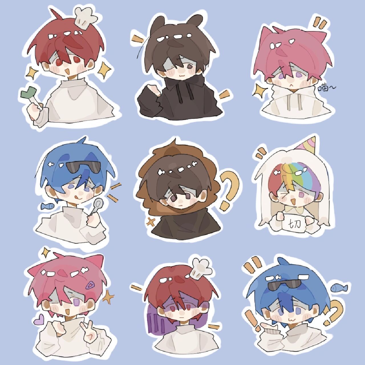 小潮team表情包!