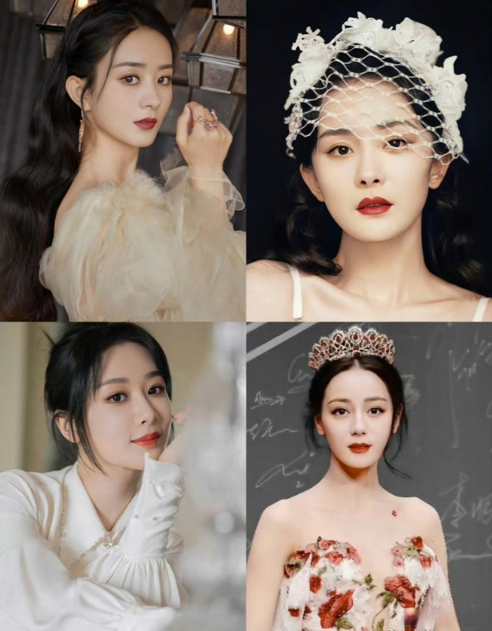 目前娱乐圈四大女顶流,你们认可吗?