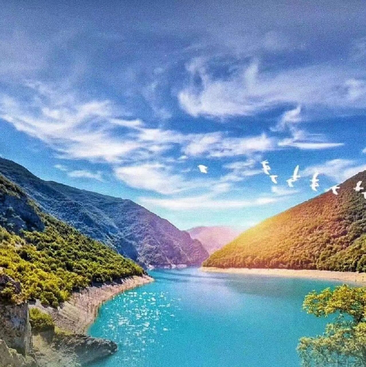 最美山水风景微信头像图片
