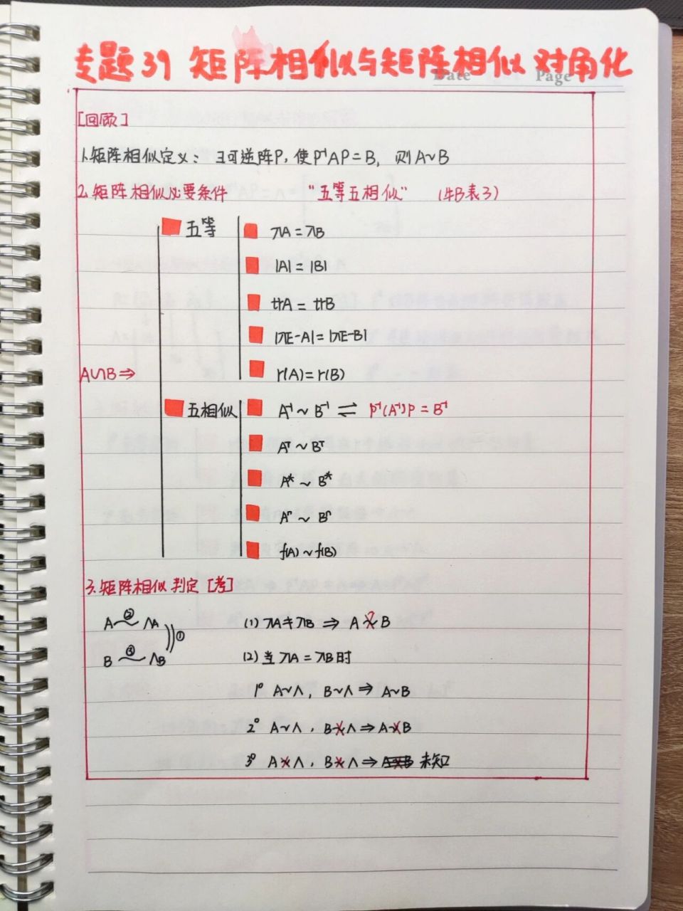 矩阵思维导图手写图片