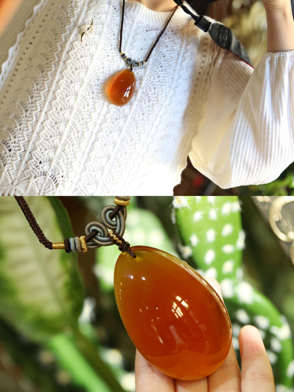 每一颗鸡油红都是蜜蜡里的万里挑一03 天然蜜蜡中独爱这抹橙红色的