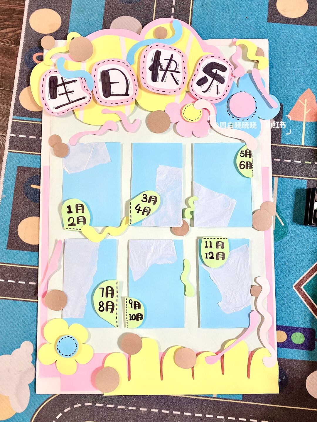 生日墙看起来就好甜 灵感就是来自于生日,什么颜色看起来快乐和好吃