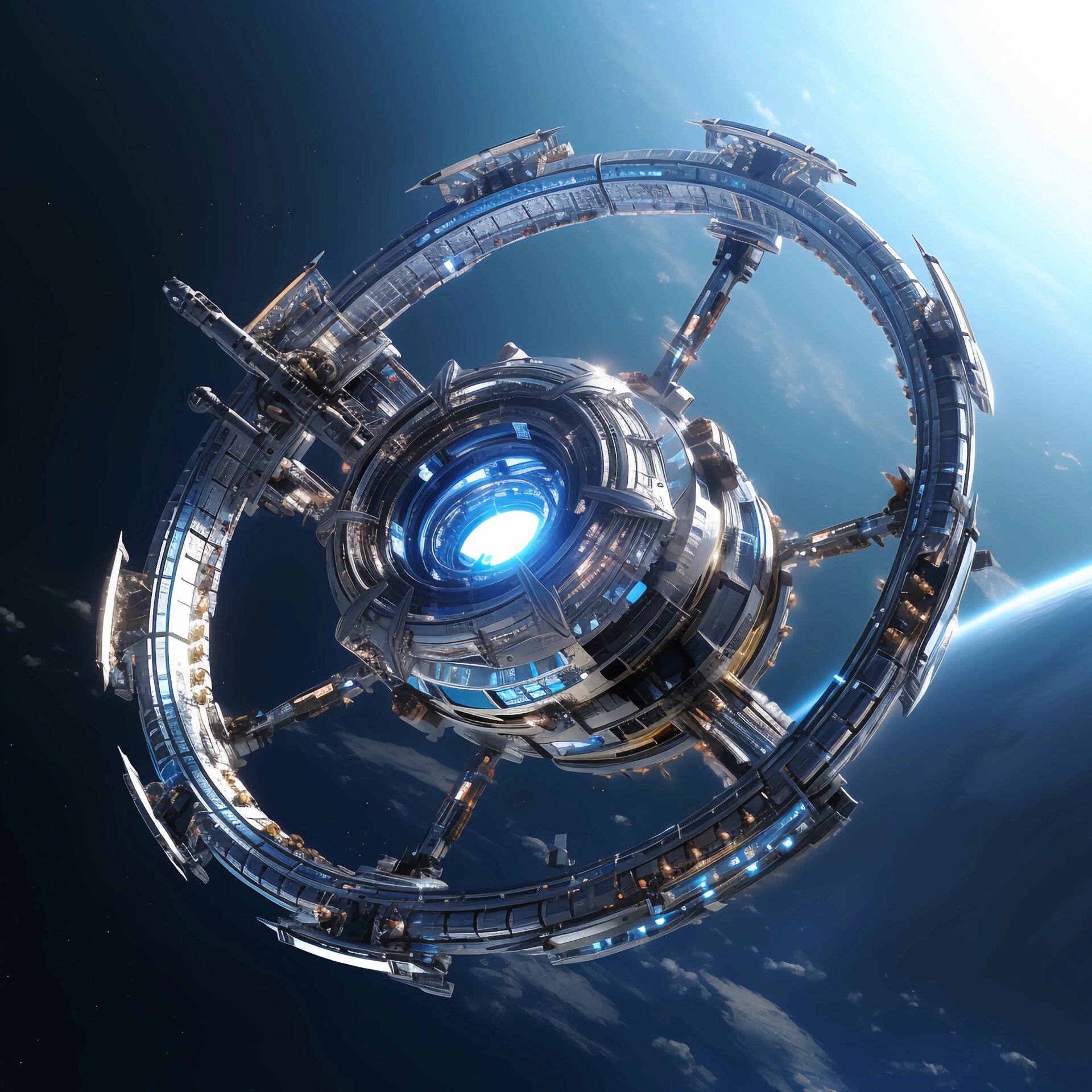 星际环航:2050年超级环形旋转宇宙飞船