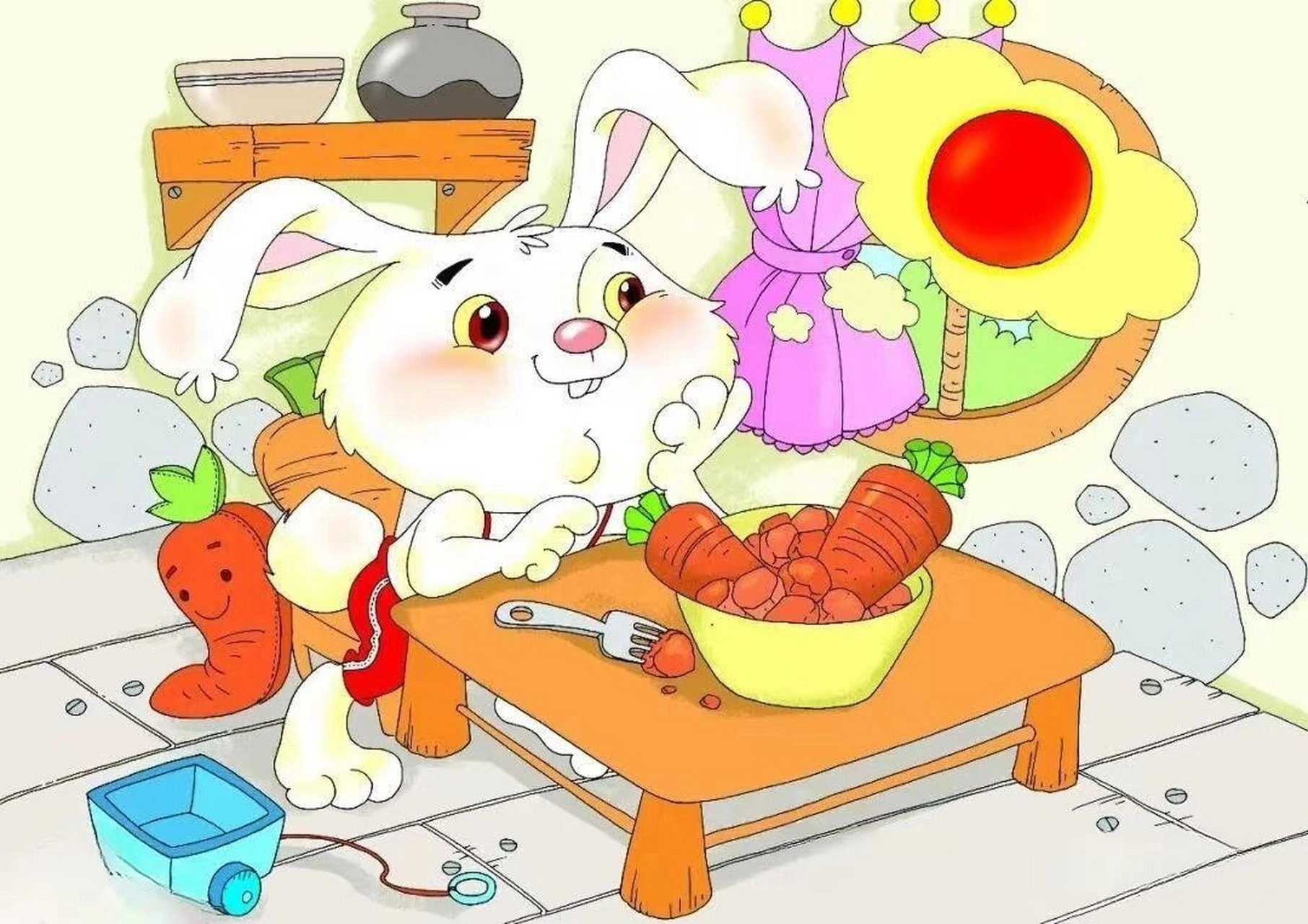 小兔子找太阳  拿图请给我点个赞,谢谢!毕竟好不容易找到的