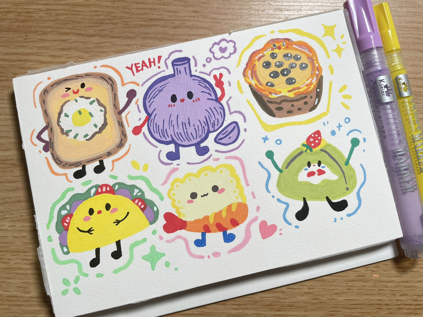 新到手的高尔乐丙烯马克笔真的好用, 36色3mm 和24色0.