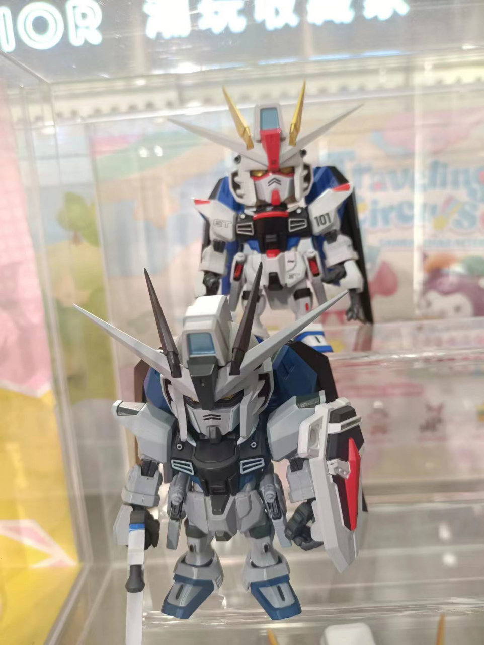 qmsv-mini freedom gundam万代自由高达盲盒潮玩模型