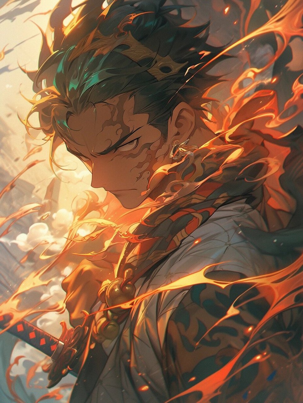 中国风|索隆|壁纸(附咒语) 独在异乡为异客,每逢佳节倍思亲 无刀流