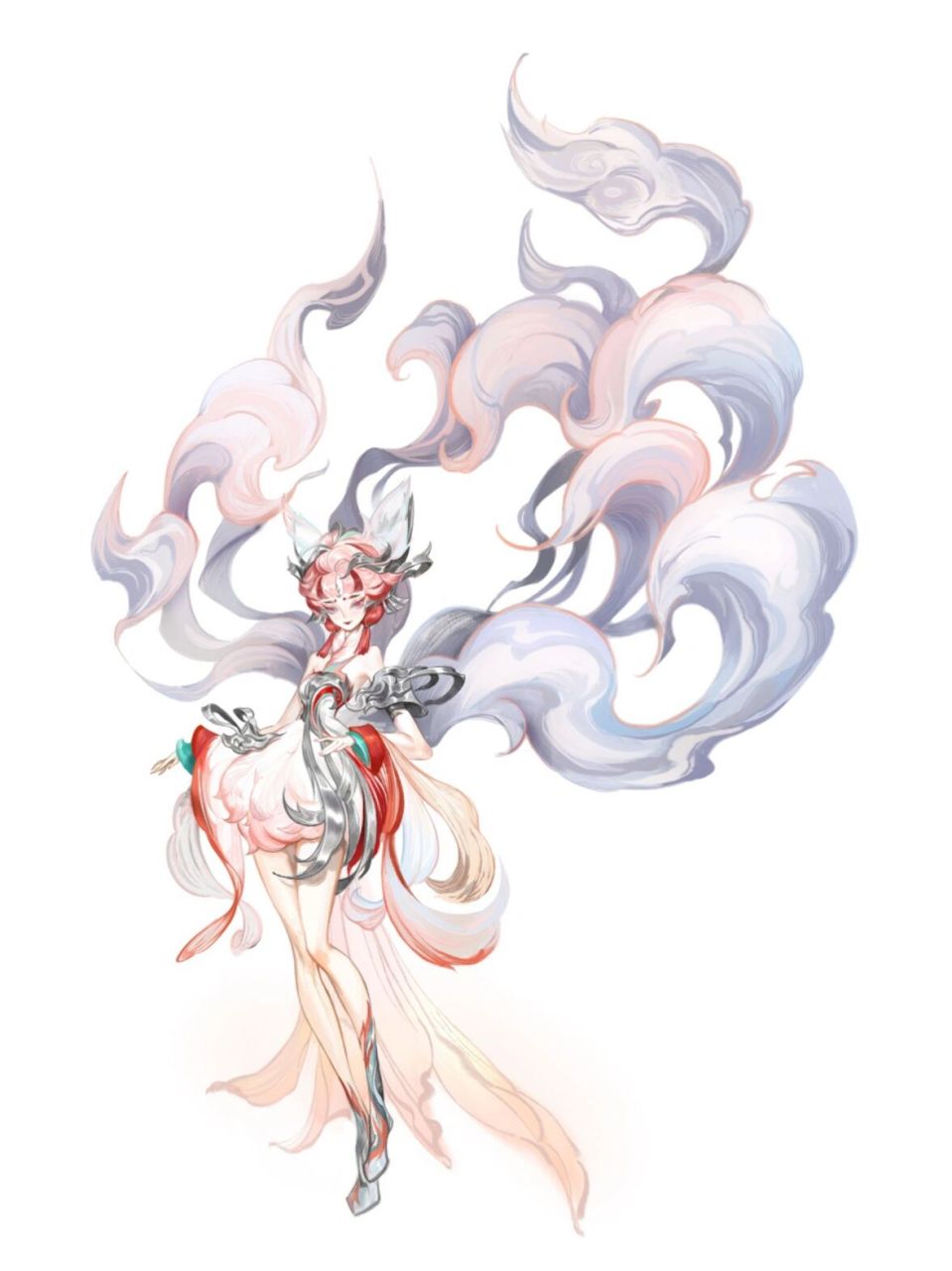 妲己青丘九尾皮肤设计图释出