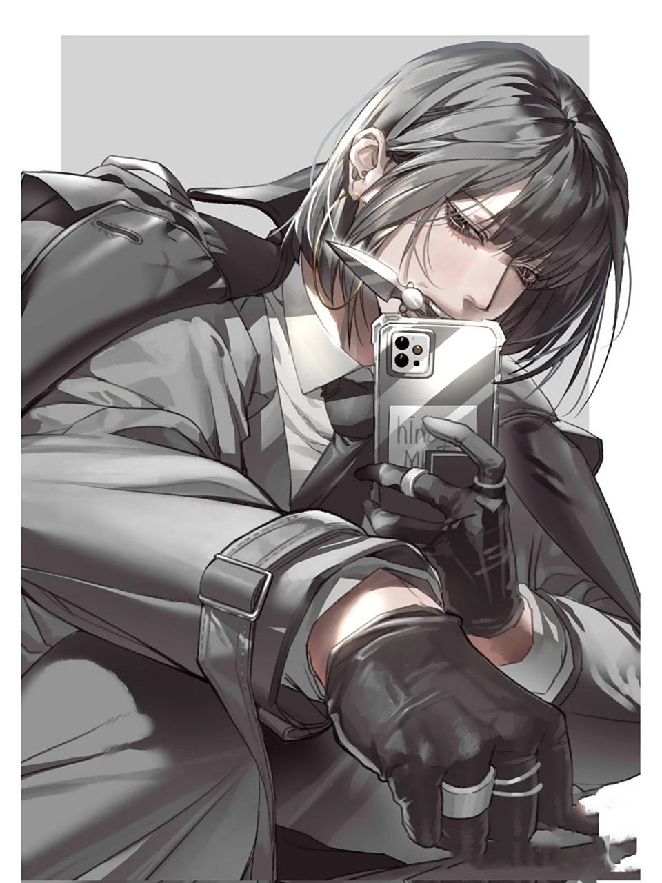 人物动漫插画|疯批美人 插画师twi :mumu_086