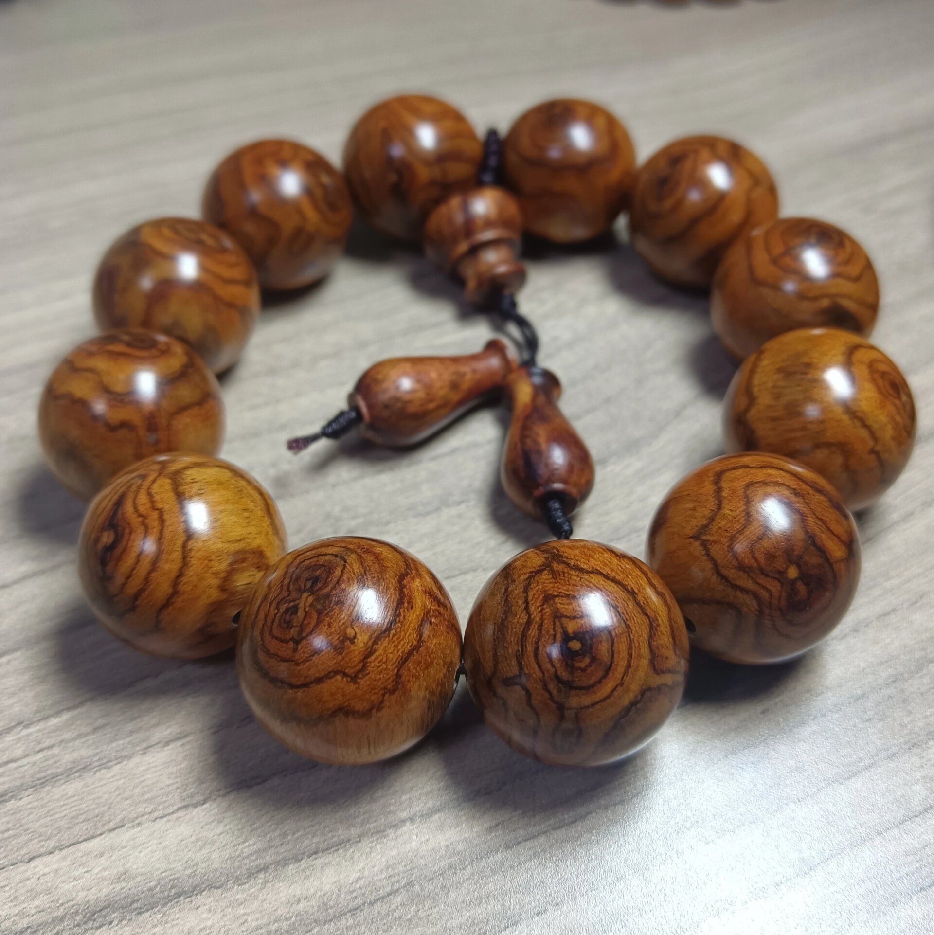 【珍藏】海南黄花梨手串 海南黄花梨手串 尺寸:2.
