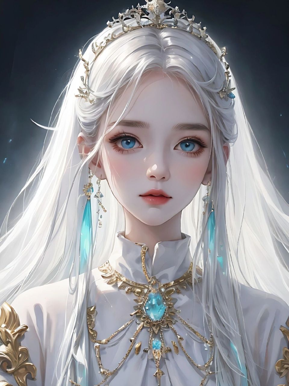 7615雪发仙姬|白发青衣翠衣裳,恰是你爱的模样  雪发仙姬,飘逸