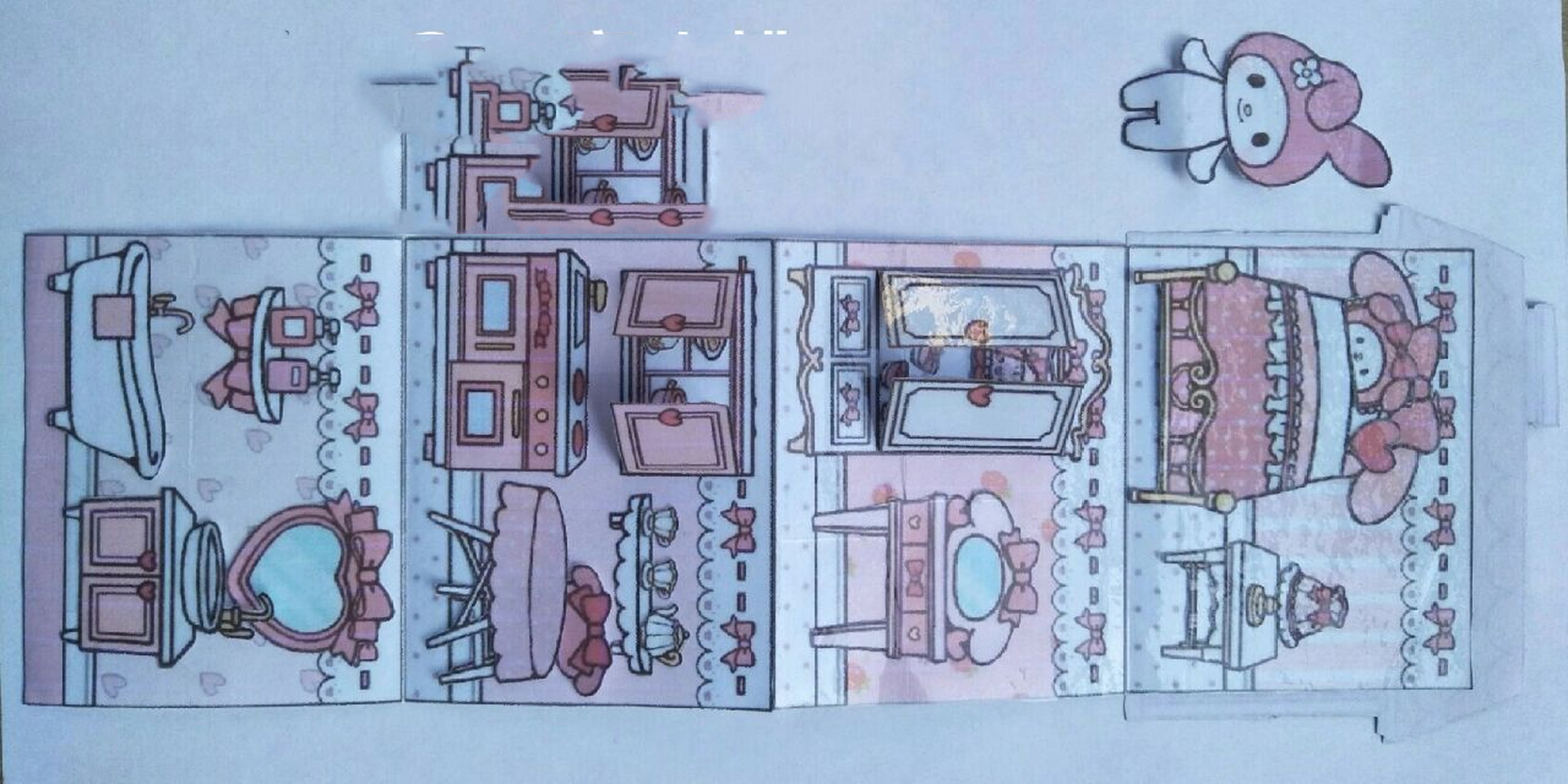 美乐蒂的安静书制作好后的效果.