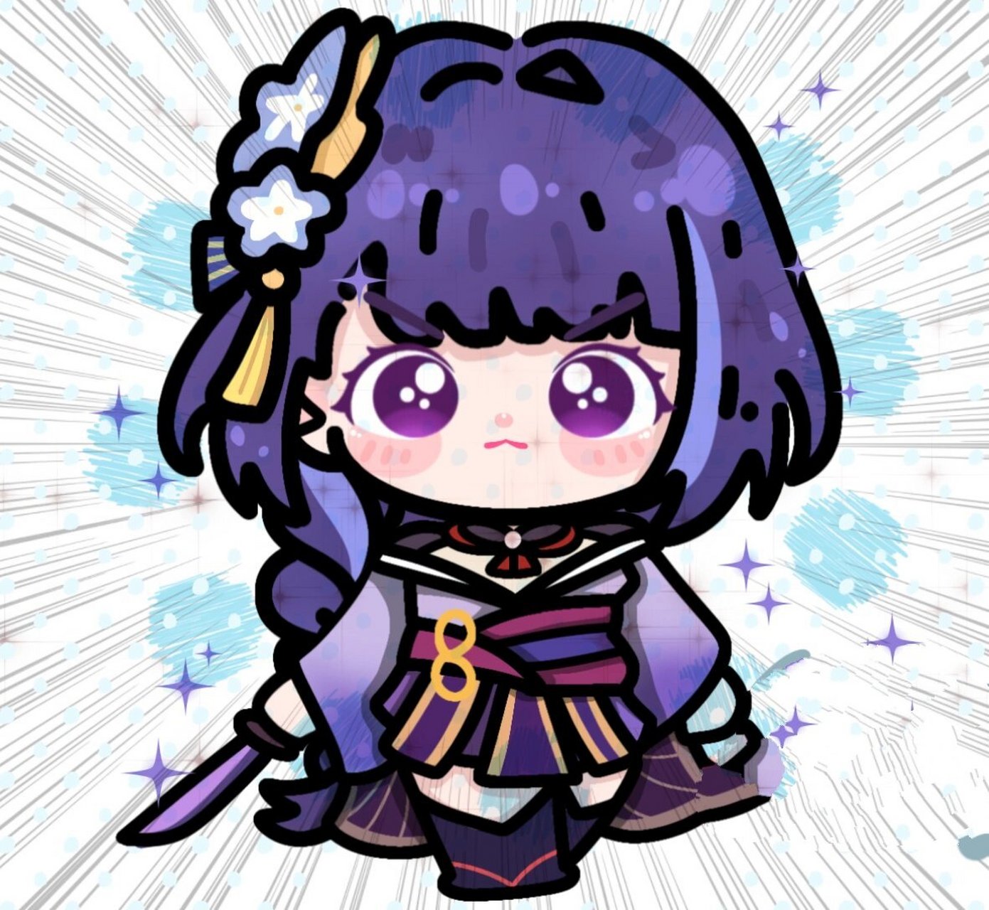 画一组q版原神小可爱