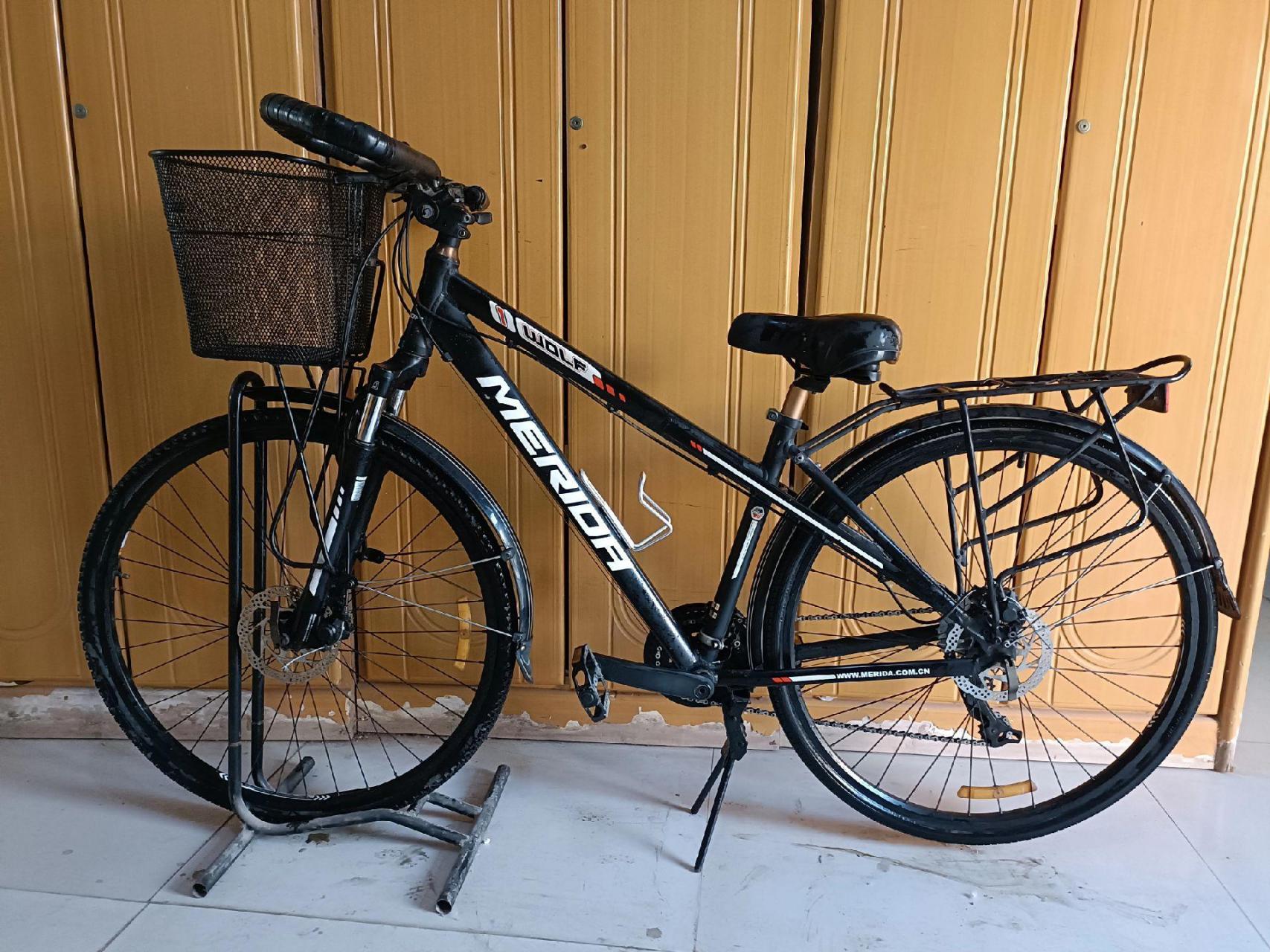 中国一线品牌美利达野狼1号蝴蝶把玈行车,爱车24速.