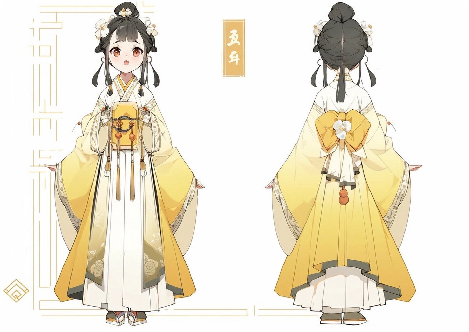 中式人设|vtuber|三视图