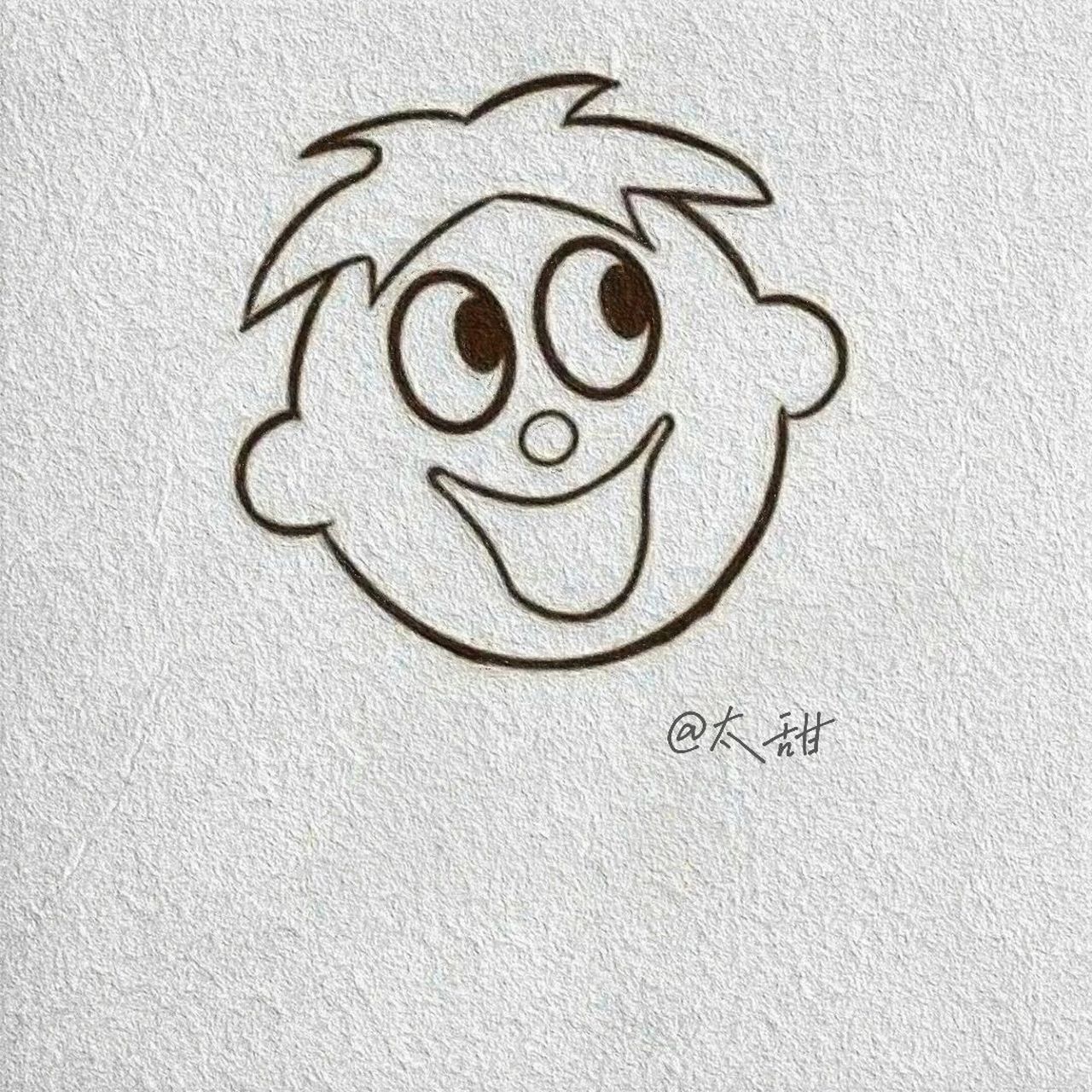 简笔画|是旺仔(附步骤) 送旺喽99 9015愿你能有一个宠你如孩子