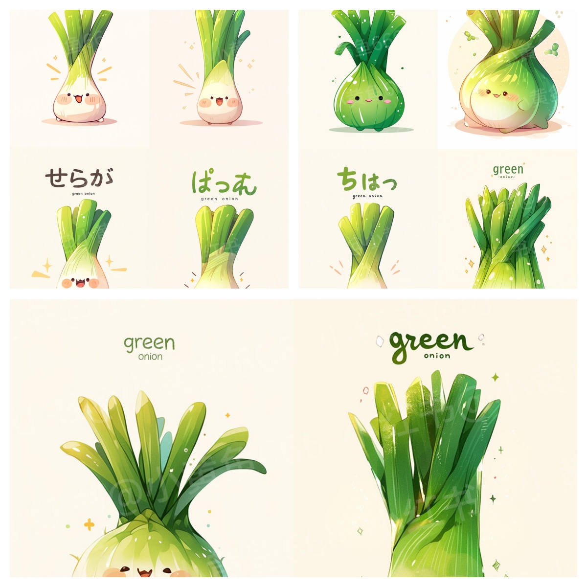 【大葱插画贴纸素材大分享】   插画爱好者们,今天给大家带来一波超
