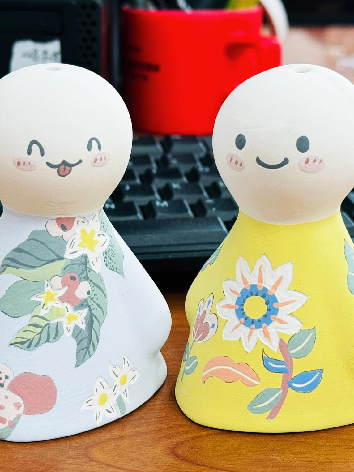 陶艺 | 晴天娃娃风铃手绘