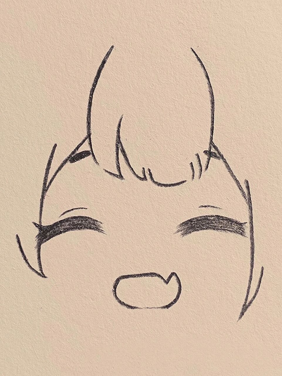 可爱简笔画动漫女简单好学     939393可爱就点个赞吧尽力了我