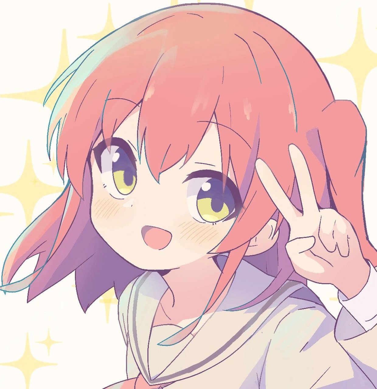 结束乐队四人团头|画师:五臓六腑七 #孤独摇滚# #结束乐队# #喜多