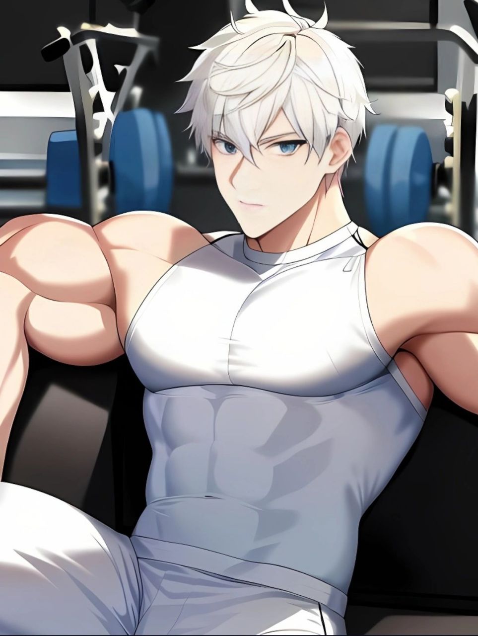 ai绘画‖健身房‖帅哥‖动漫 今天是健身房白袜帅哥     侵权小窗谢谢