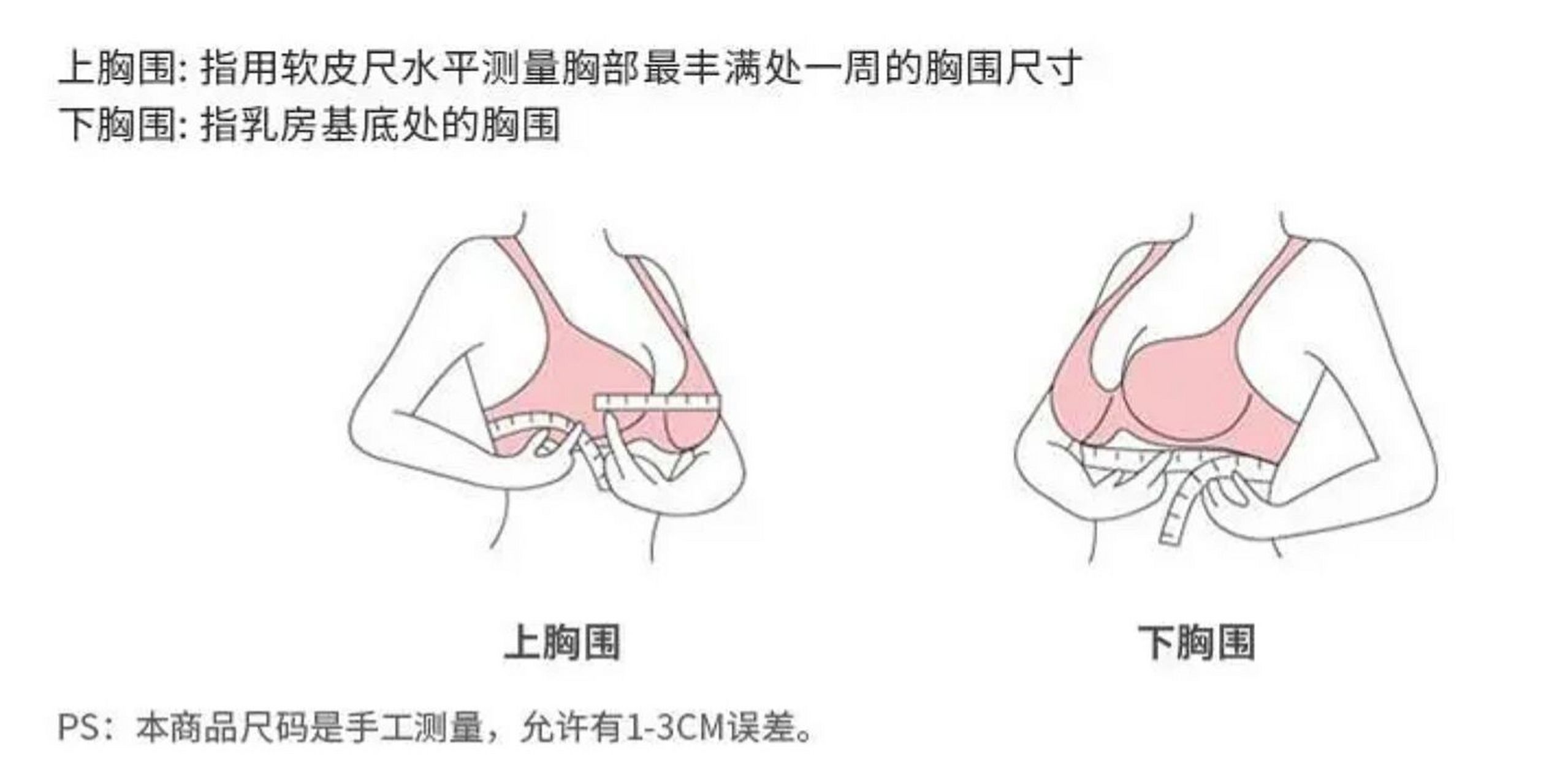 内衣尺码是由下93围和罩杯组成的.如:32a/70a,34b/75b,36b/80b等等.