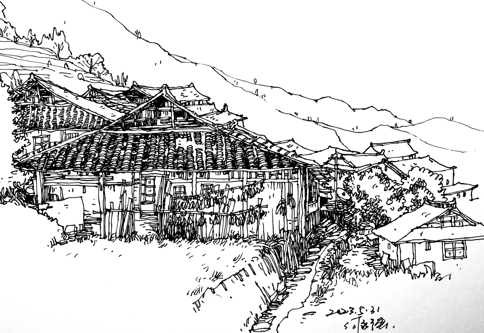 风景速写大合集/速写组合场景