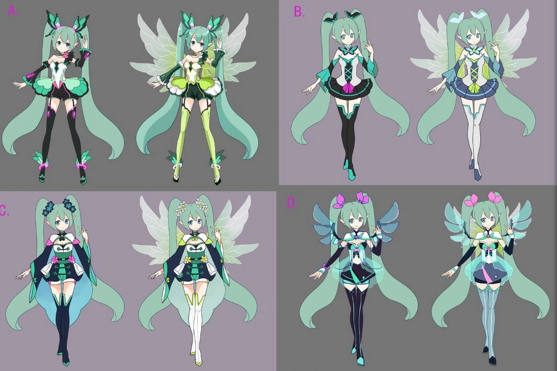 花仙精灵王 初音未来图片