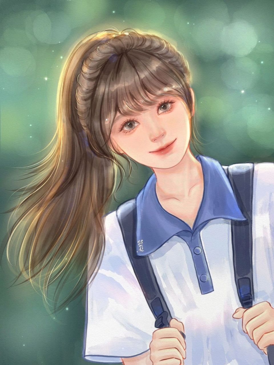 毕业季头像丨马尾扬起的是飞扬的青春 94还想穿着校服和你们一起