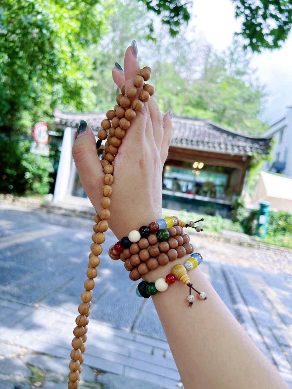 五线菩提手串99如有神功  年轻人左手的快乐 看腻了星月菩提,来