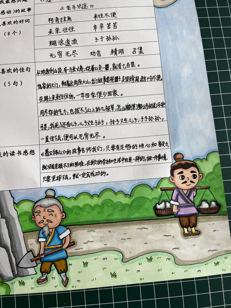 三年级《中国古代寓言故事》读书记录卡 电子稿,拍链接可发!女儿寒假