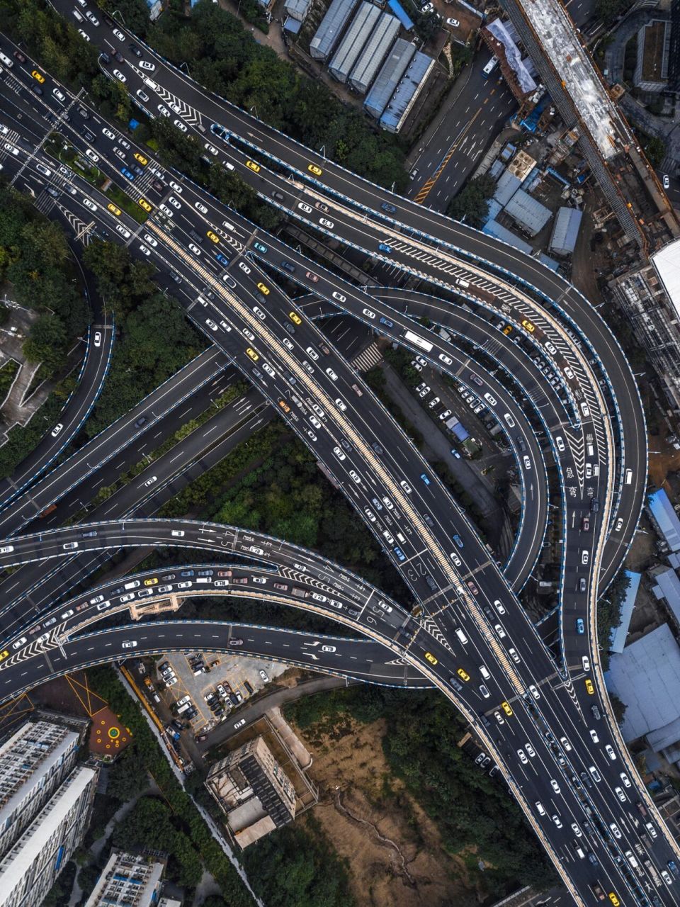 重庆立体交通有多魔幻6315这些立交桥值得收 重庆由于多山的地形