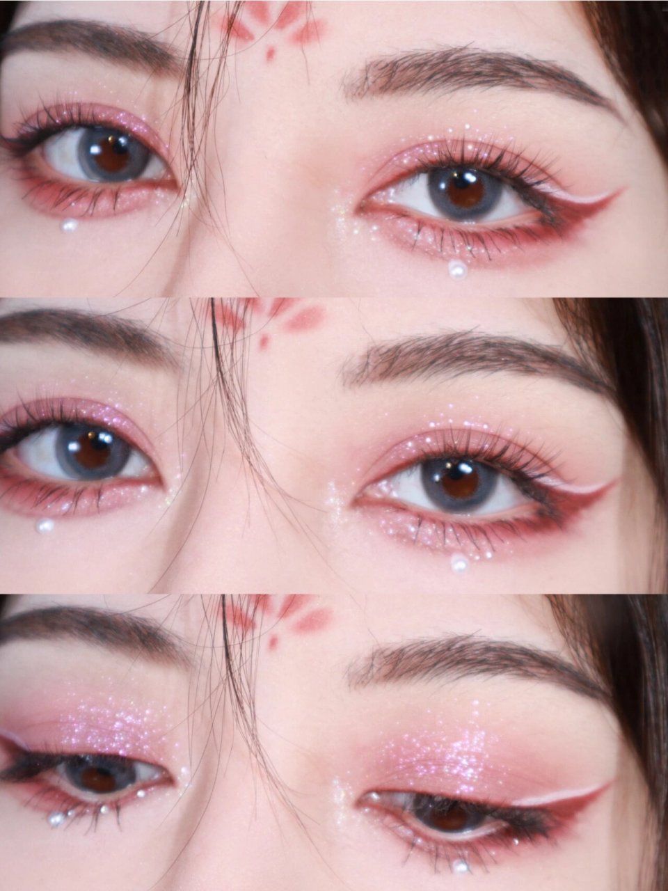 落泪易碎感古风妆 | 欲语泪先流 温媚狐狸眼 点花钿✨勾眉眼 古风