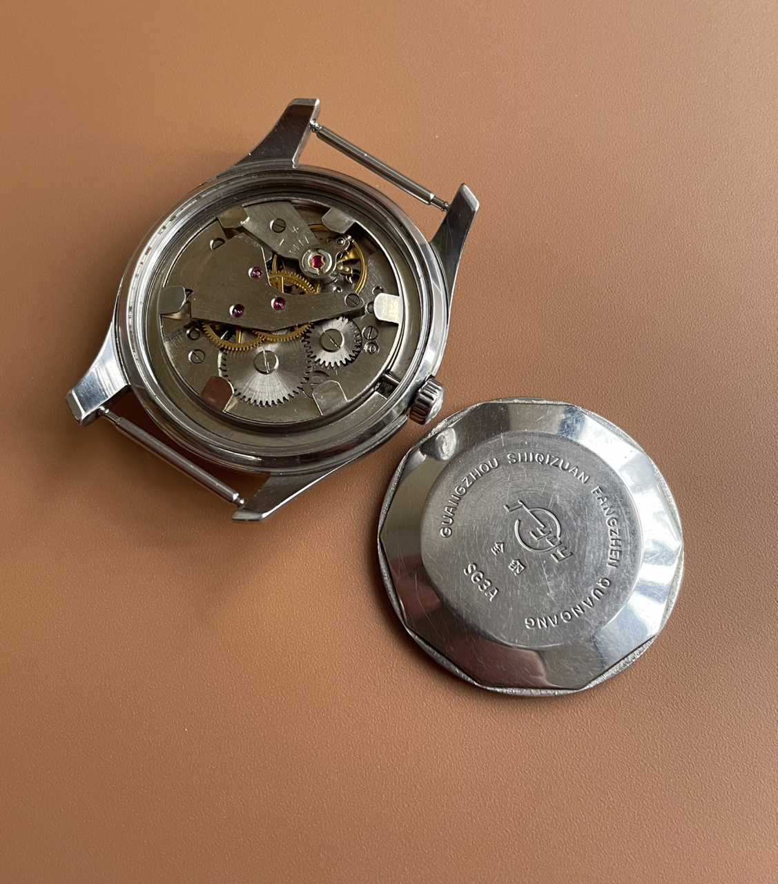 广州牌手动机械表 广州手表厂sg3a型 原装老货 原始成色,无翻新打磨