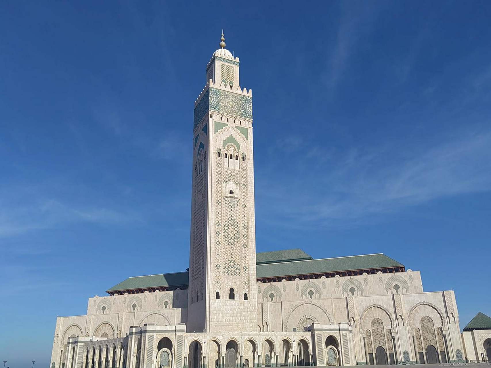 摩洛哥卡萨布兰卡哈桑二世清真寺 哈桑二世清真寺位于摩洛哥的卡萨