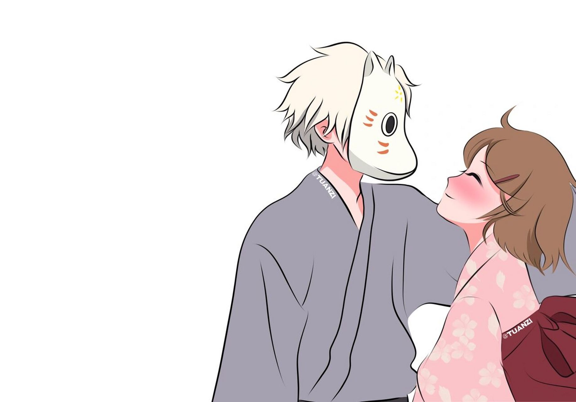 日更卡 #卡通头像# #手绘头像# #萤火之森# #情头# #动漫头像# #动漫