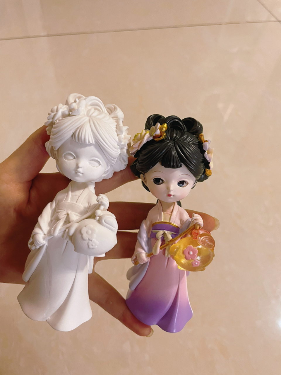 颜值担当,果然是石膏娃娃地摊王者 新出的一款古风3d立体石膏娃娃,一