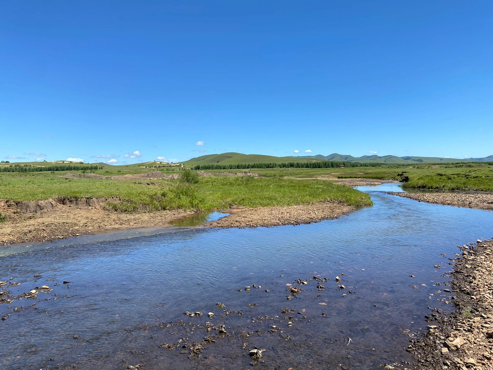 塞罕坝,界河边 滦河上游,也叫吐力根河,塞罕坝和乌兰布统的界河