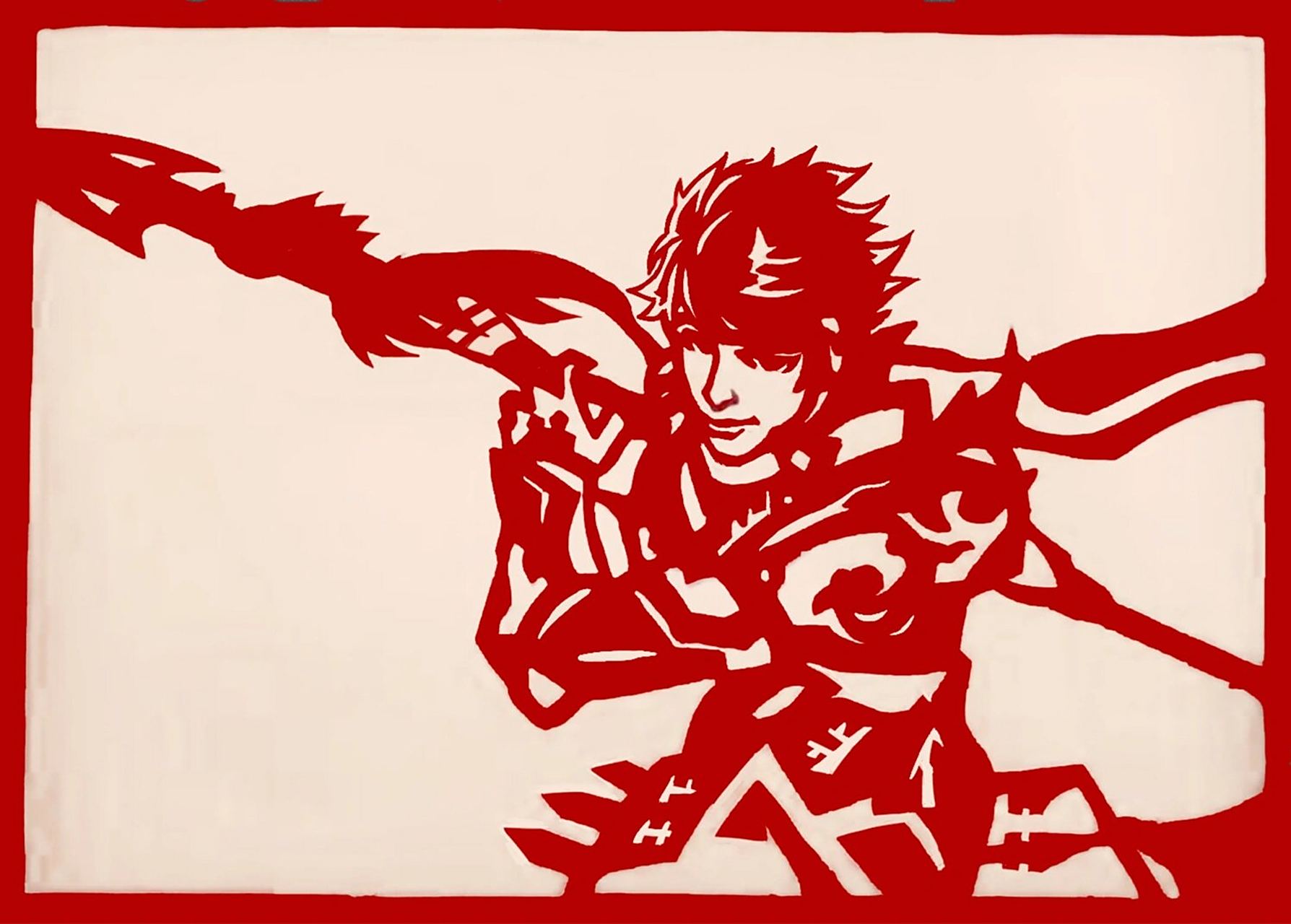 手工剪纸 王者荣耀 赵云