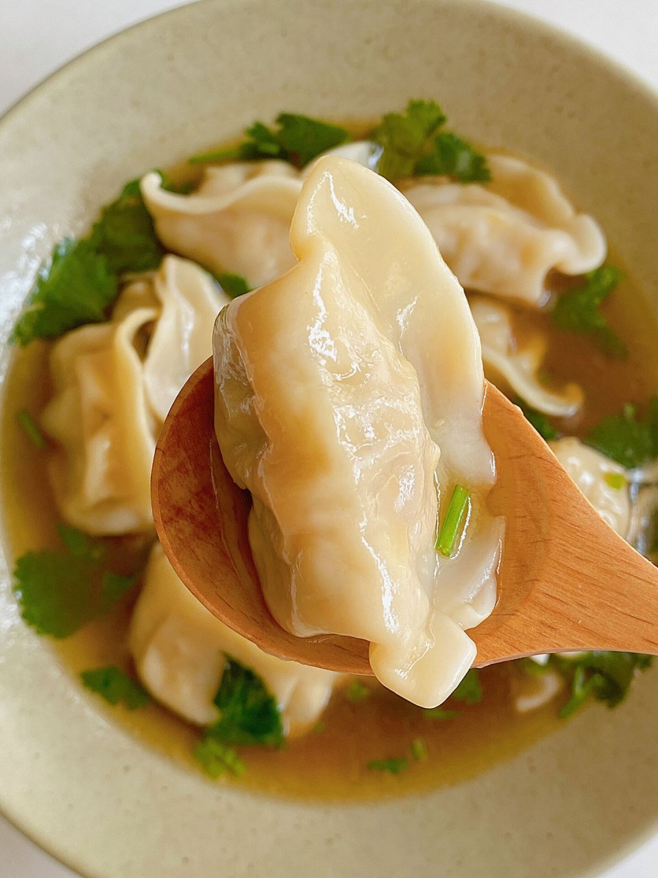 鲜掉眉毛的河豚饺子 好久没吃饺子啦,今天早餐来吃清汤水饺09