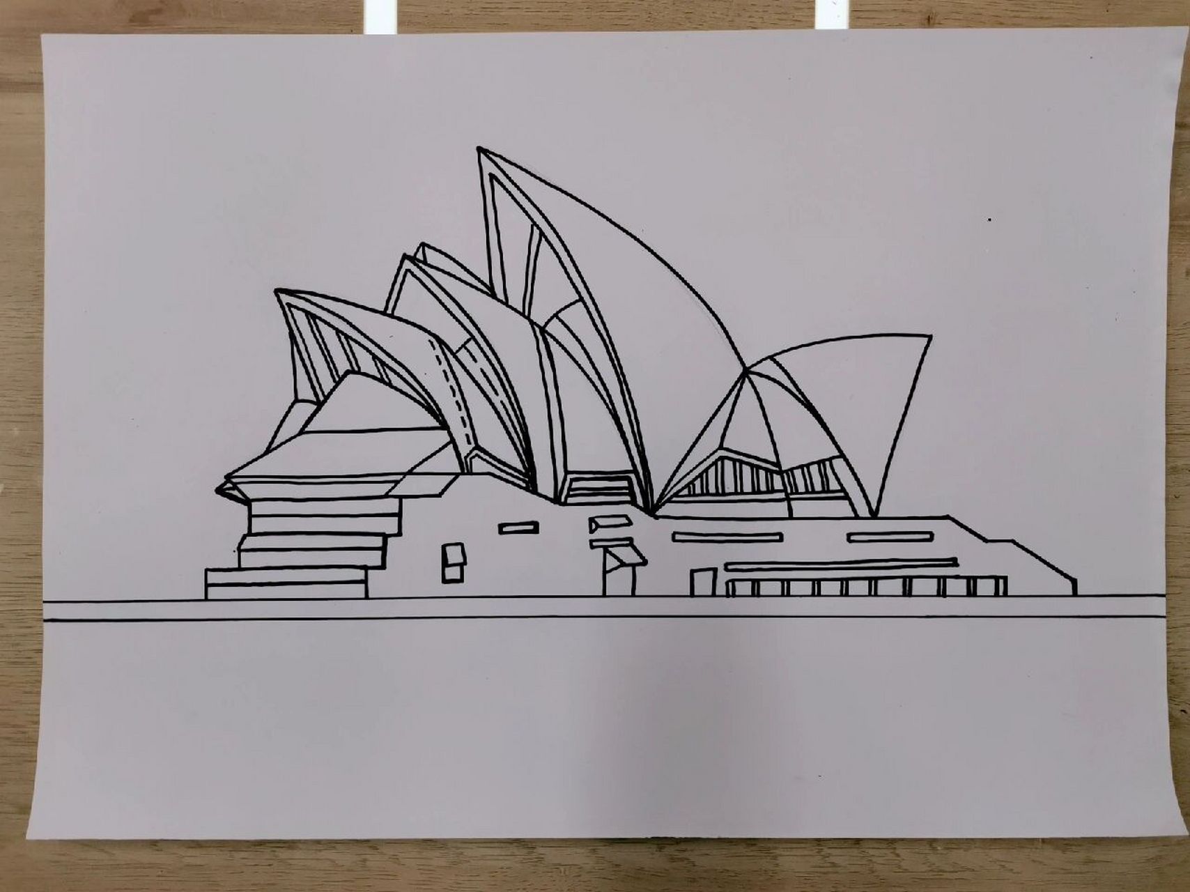 悉尼歌剧院简笔画立体图片