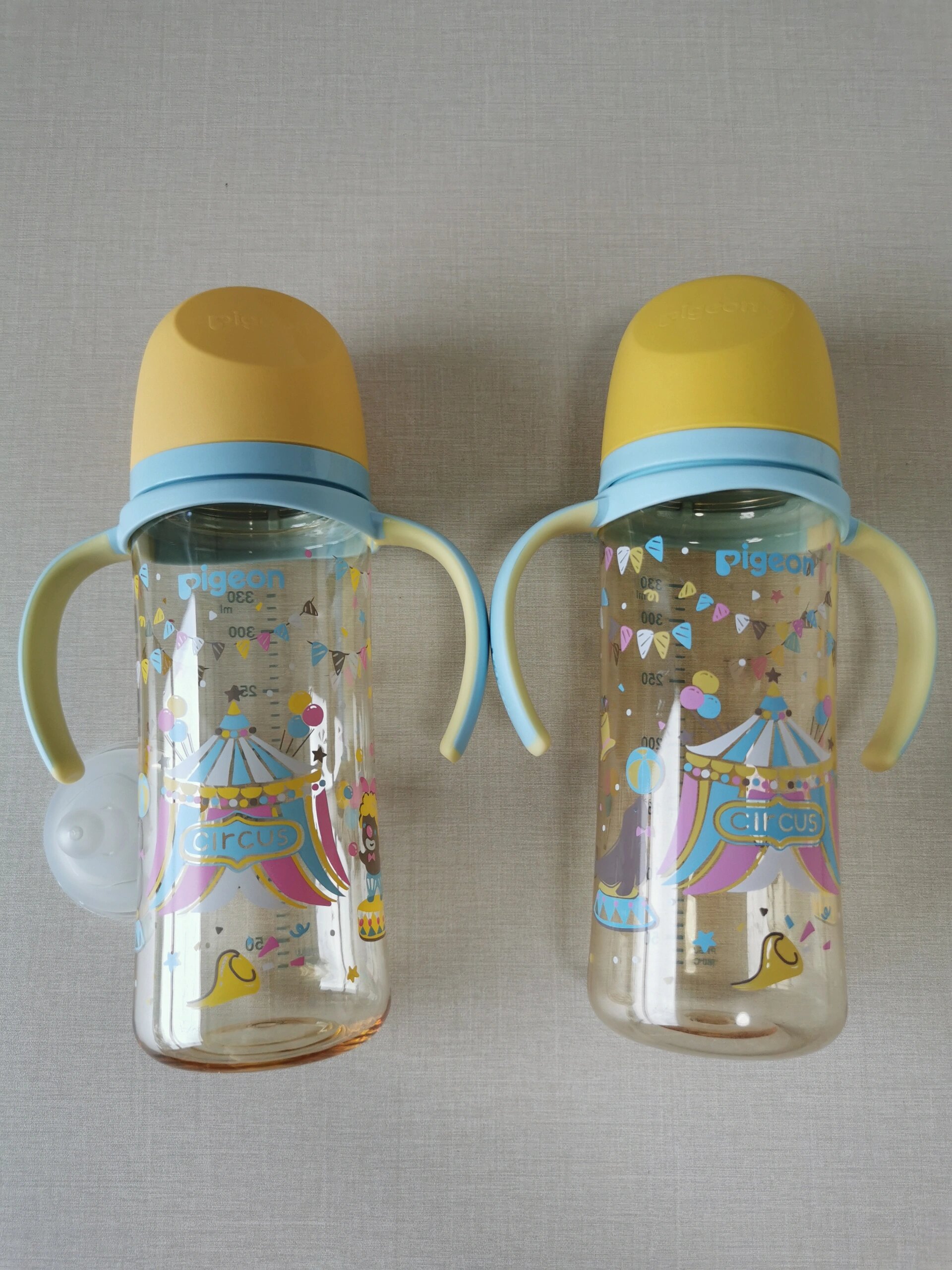 真假贝亲奶瓶—彩绘系列"马戏团" 最近遭遇了一回贝亲假奶瓶事件,希望